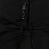 Black Ribbed Hooded Bodysuit