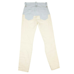 White Denim Corset Jeans