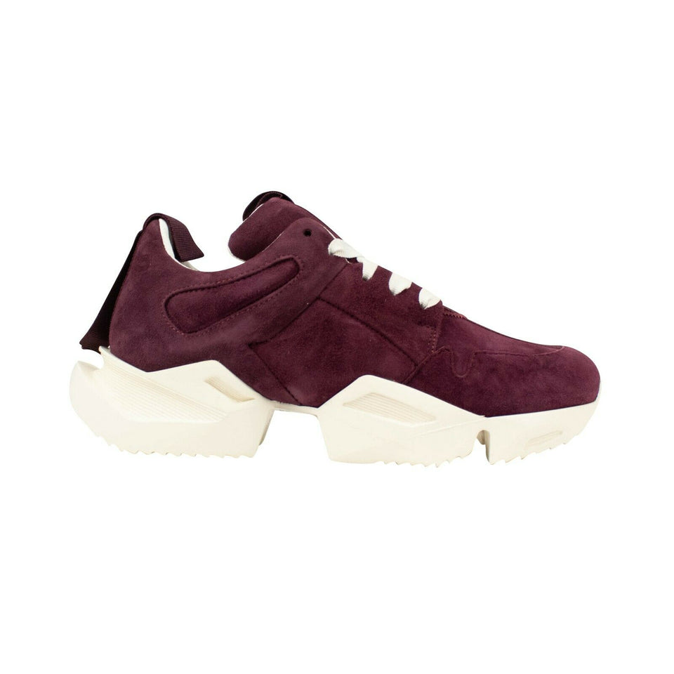 Purple Suede Cut Out Sneakers