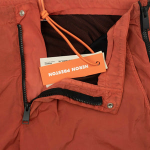Orange Side Zipper Pants
