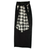 Black and White Plaid Skirt