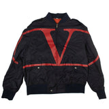 Men's Navy Logo Bomber Jacket