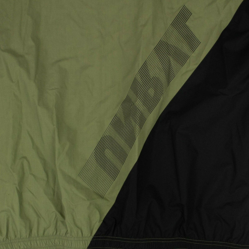 Green And Black Panel Lightweight Jacket