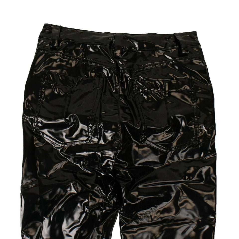 Black Patent Skinny Pants