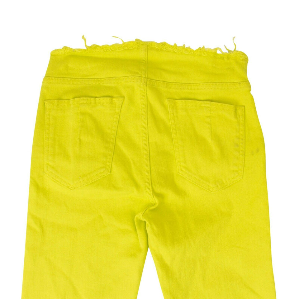 Neon Yellow Lace Up Pants
