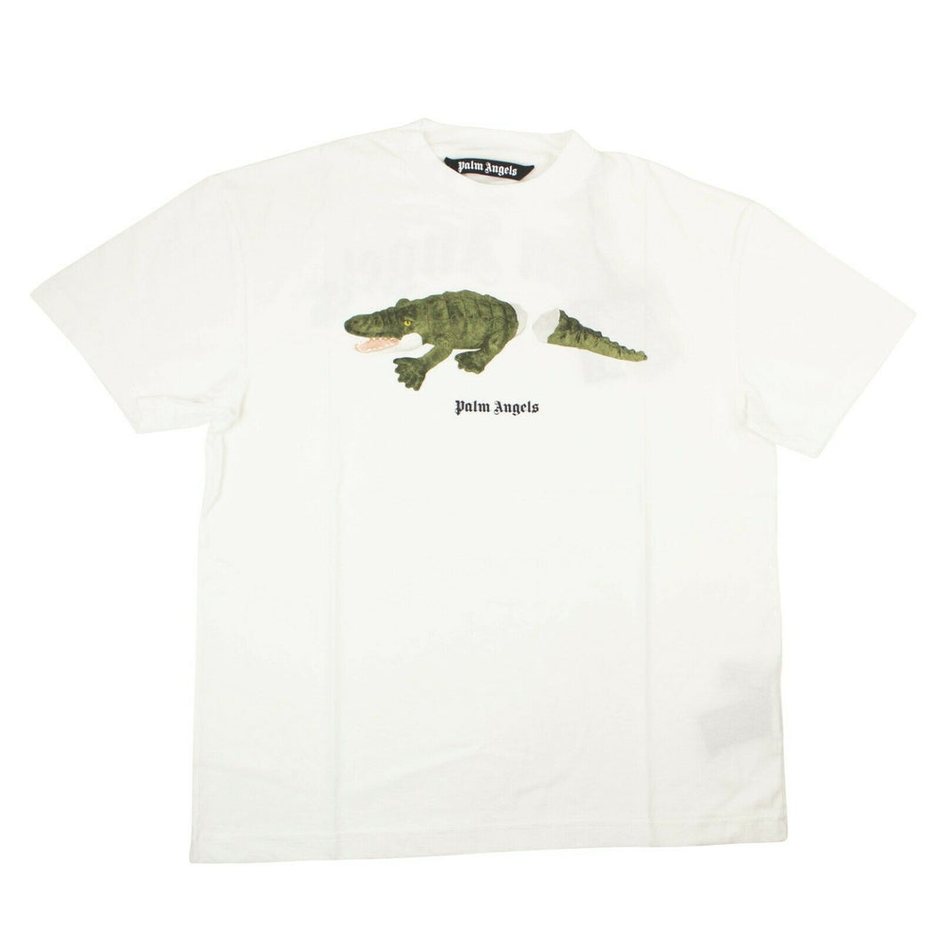 White Short Sleeve Alligator T-Shirt