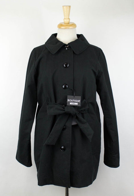 MOSCHINO BOUTIQUE Women's Cuffed 3/4 Sleeve Black Jacket