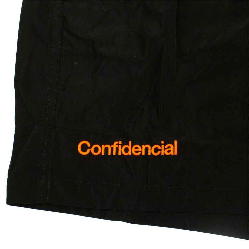 Black Confidential Track Shorts