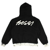 Black White Peace Sign Hoodie