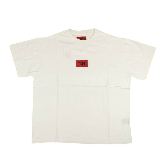 424 On Fairfax Short Sleeve Logo Patch T-Shirt - White