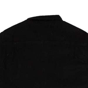 Black And Brown Distressed Workwear Denim Shirt