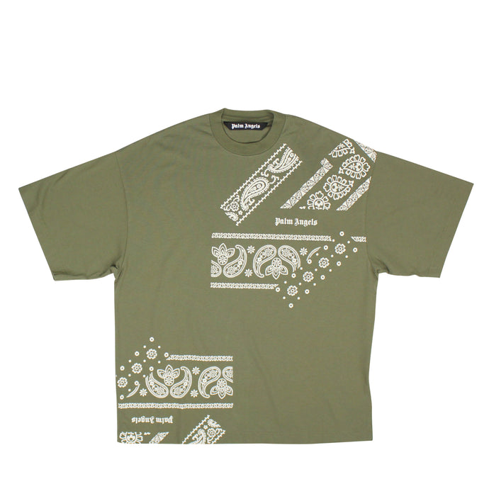 Green Logo Cotton T-Shirt