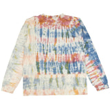 White Reconstructed Tie Dye Long Sleeve T-Shirt