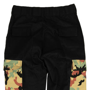 Black Brown  And Green Camo Cargo Pants