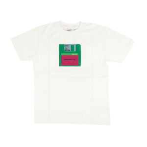 White Floppy Disc Short Sleeve T-Shirt