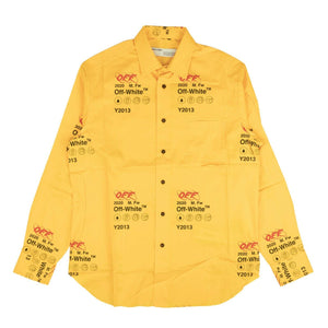Yellow Industrial Print Shirt