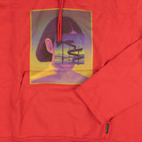 Red Slide Graphic Pullover Hoodie