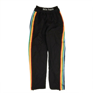 Black Multicolor Stripe Aftersport Pants