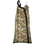 Green And Brown Forest Print Dress