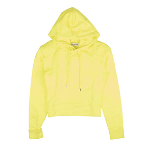Neon Yellow Cotton Pullover Hoodie