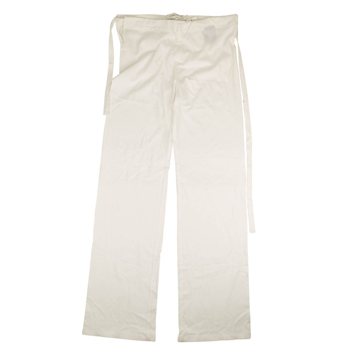 A Plan Application Cotton Jersey Belted Pants - White