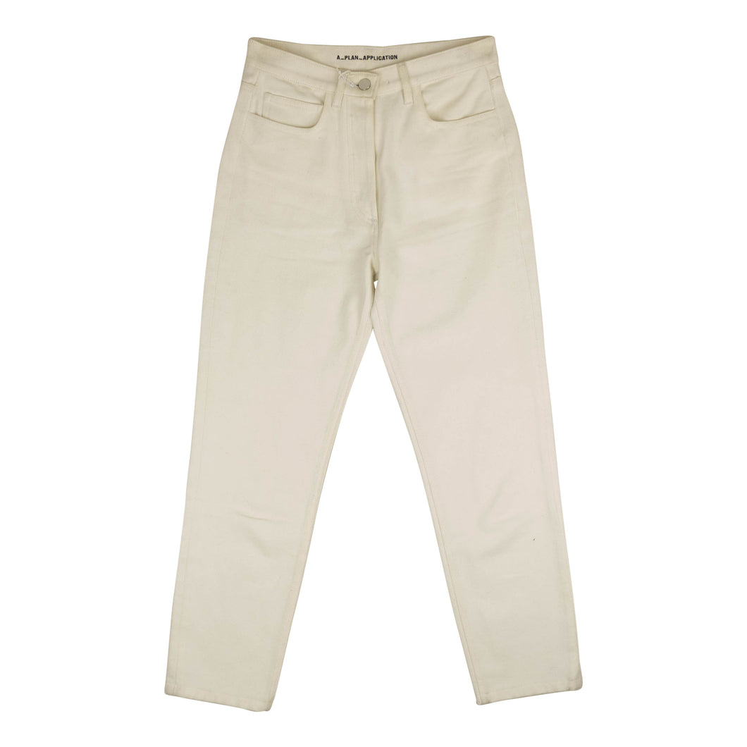 White 5 Pocket Denim Skinny Jeans