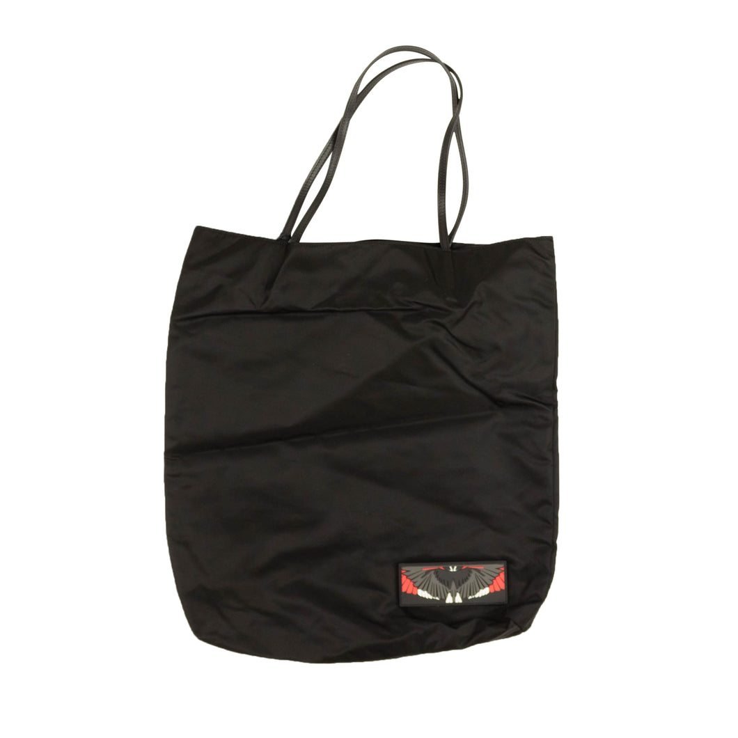 Black Wings Patch Tote Bag