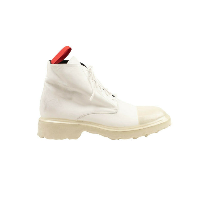 White Dipped High Top Sneakers