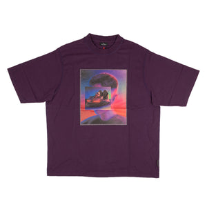 Purple Multicolor Graphic T-Shirt