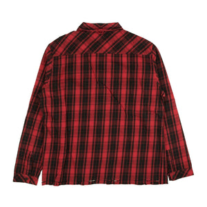 Red And Black Plaid Button Down Shirt
