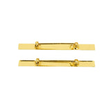 Marcelo Burlon Gold Color Logo Tie Pins - Gold