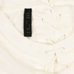 Ivory Lace Up T-Shirt