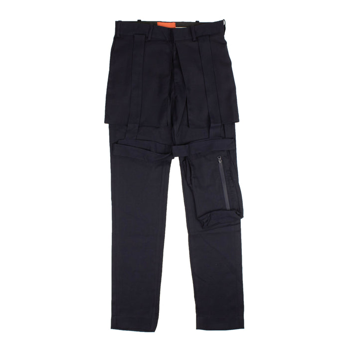 Navy Blue Retroversion Trousers