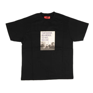 Black Short Sleeve New-Love T-Shirt