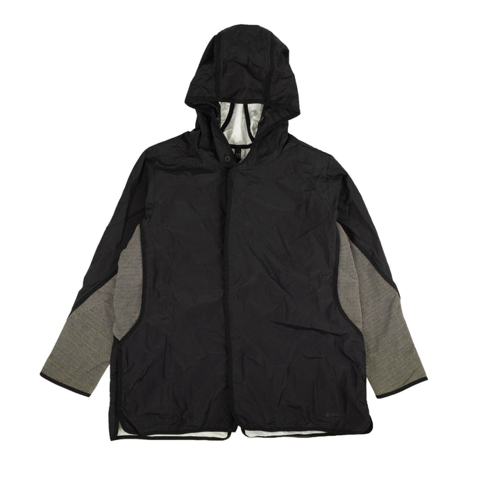 Black Hooded HG5 Knit Sides Jacket