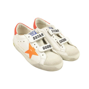 Children's White JB PS Old School Leather Sneakers