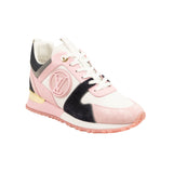 White And Pink Run Away Sneakers