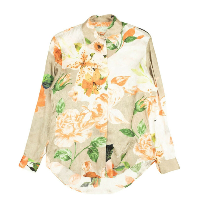 Multicolor Floral Silk Shirt