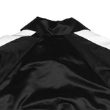 Black Full Zip Satin Track Jacket