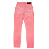 Neon Pink Slouch Destroyed Jeans