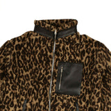 Leopard Print Fleece Jacket