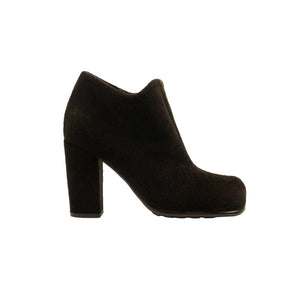 Brown Suede Storm Square Toe Ankle Boots