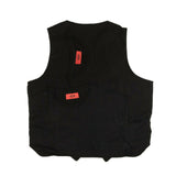 Black Logo Patch Outerwear Vest