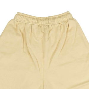 Cream Logo Patch Sweat Shorts