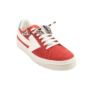 Red Low Top Arrow Sneakers