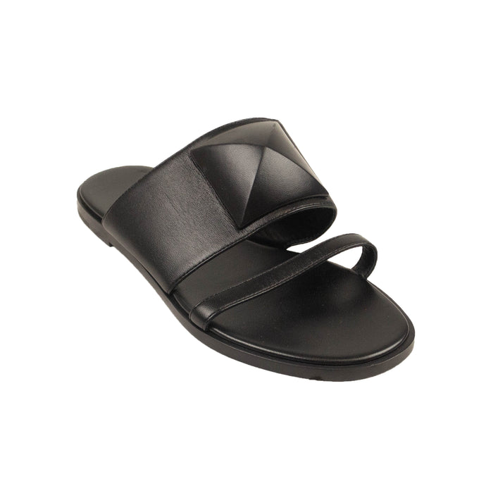 Black Noir Caia Leather Sandals