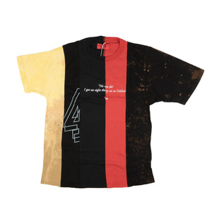 Multi Red Reworked Short Sleeve T-Shirt