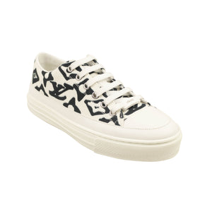 White And Black Urs Ficsher Stellar Low Top Sneakers