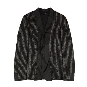 Black White Stripe Suit Jacket Blazer