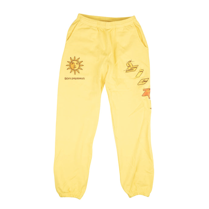 Yellow Luke.wav Embroidered Sweatpants